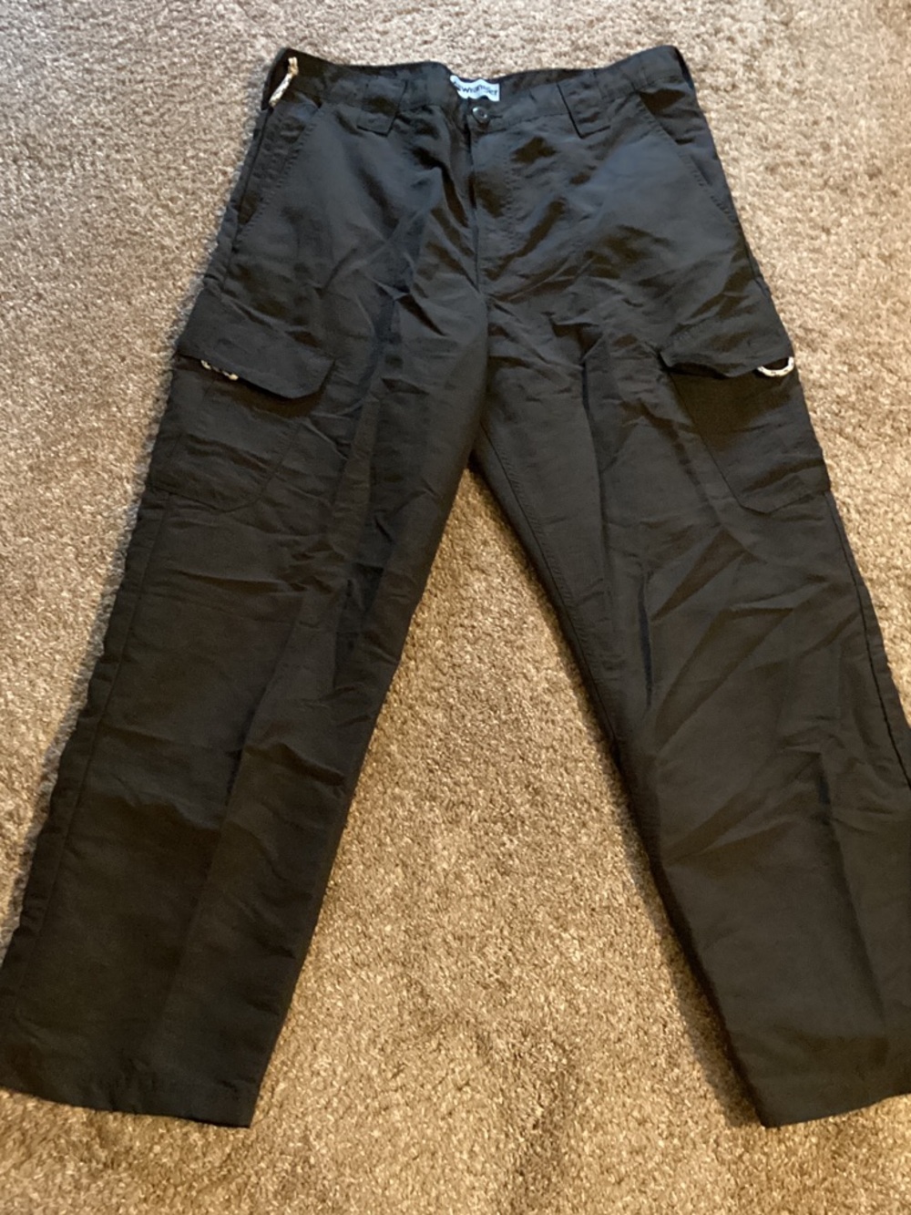 Wrangler dark grey Cargo Pants with Utility Pockets